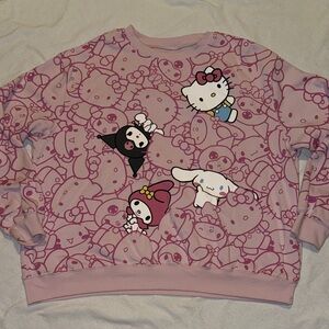 Hello Kitty Pink Crew Neck Sweater
